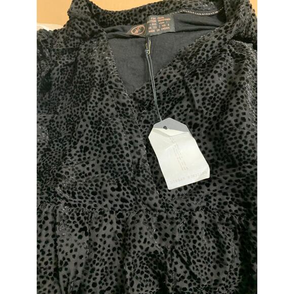 COPPER & BLACK by FAT FACE Burn Out Black LEXI DEVORE Party Dress Sz 8 NWT - Picture 9 of 14